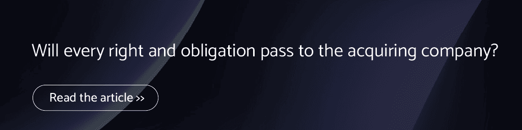 Will every right and obligation pass to the acquiring company?
