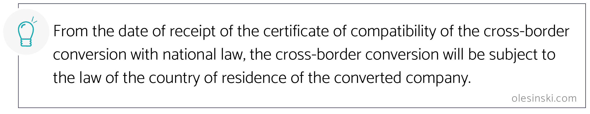 cross-border conversion - good to know
